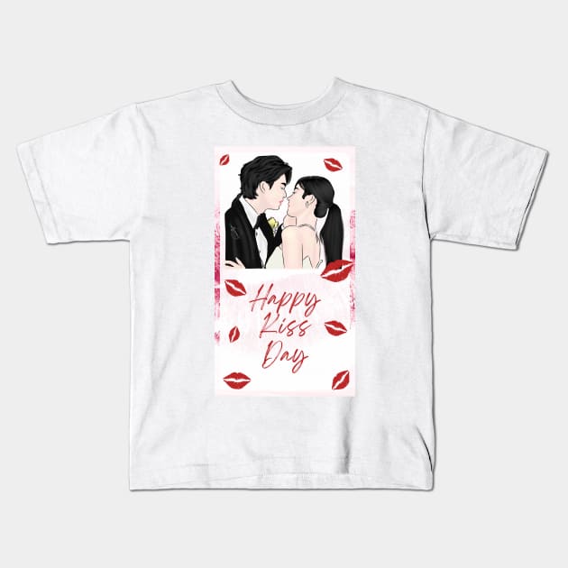 My Demon Kiss Day Special Kids T-Shirt by ArtRaft Pro